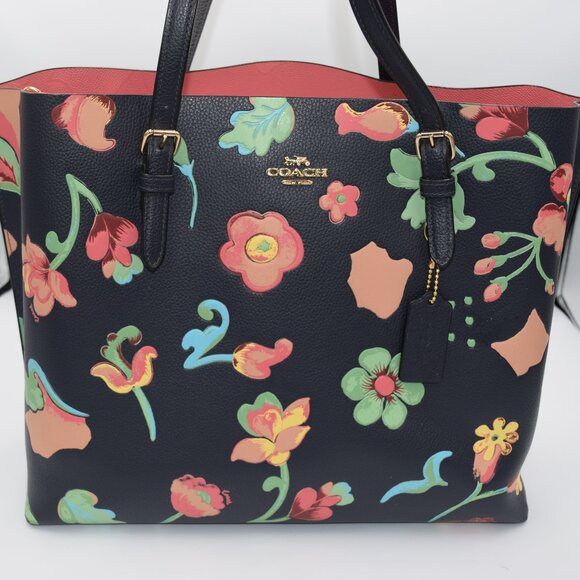 COACH Mollie Tote 25 With Dreamy Land Floral Print - RARE FIND - Picture 2 of 13
